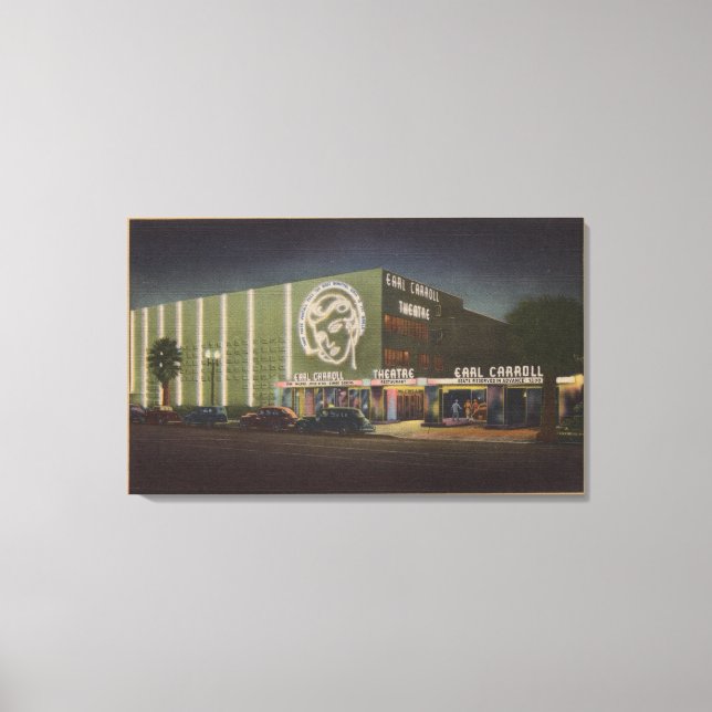 Hollywood, CAEarl Carroll Theater & Restaurant Leinwanddruck (Vorderseite)