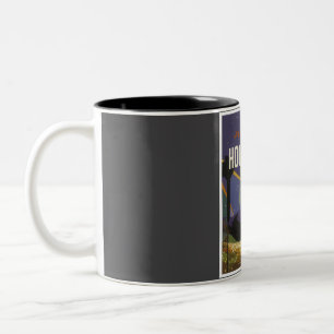 Hollywood California Vintage Travel Zweifarbige Tasse