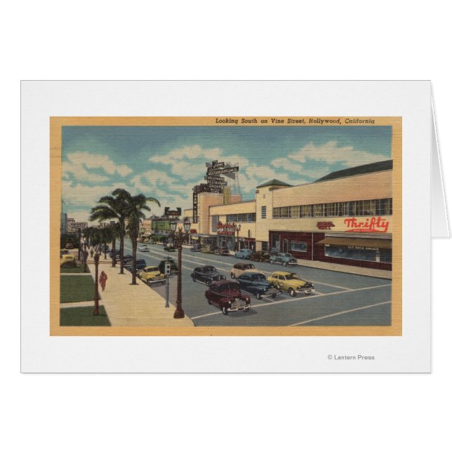 Hollywood, CALooking sud sur Vine Street View (Devant horizontal)