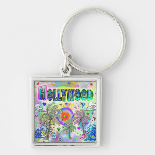 Hollywood Deep Dream Schlüsselanhänger (Vorne)