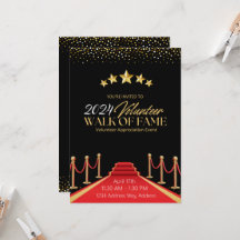 Hollywood Fame Red Carpet Einladung