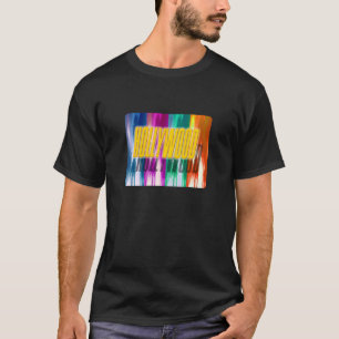 "Hollywood" farbenfrohe Palmen-Shirt T-Shirt