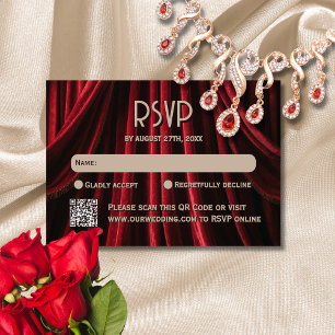 Hollywood Film Roter Teppich Premiere Hochzeit RSVP Karte