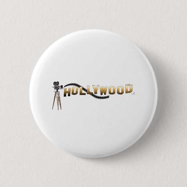 Hollywood-Filmdirektorkamera Button (Vorderseite)
