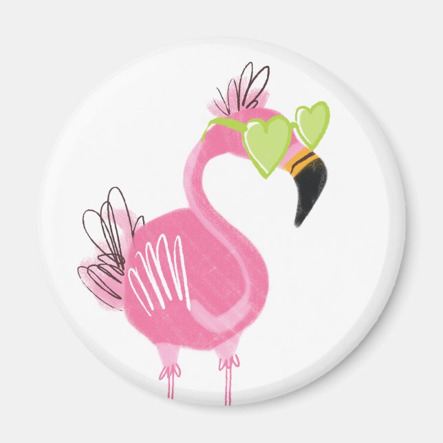 Hollywood Flamingo Magnet (Vorne)