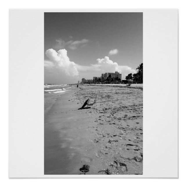 Hollywood Florida Beach Scene Poster (Vorderseite)