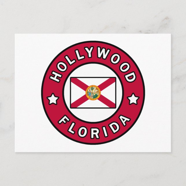 Hollywood Florida Postkarte (Vorderseite)