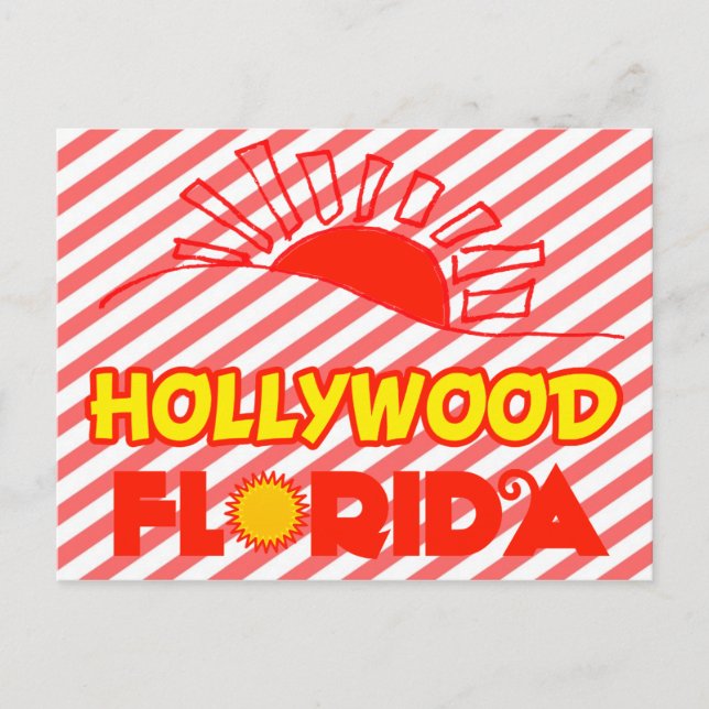 Hollywood, Florida Postkarte (Vorderseite)