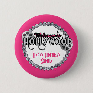 Hollywood-Geburtstags-Knopf Button