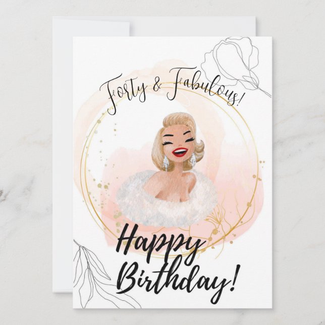 Hollywood-Glamour zum Geburtstag (Vorderseite)