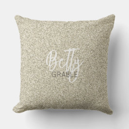 Hollywood Golden Glitzer Star NAME Eleganter Chic Kissen