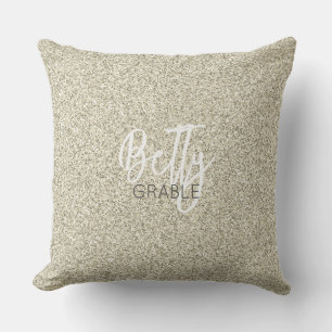 Hollywood Golden Glitzer Star NAME Eleganter Chic Kissen