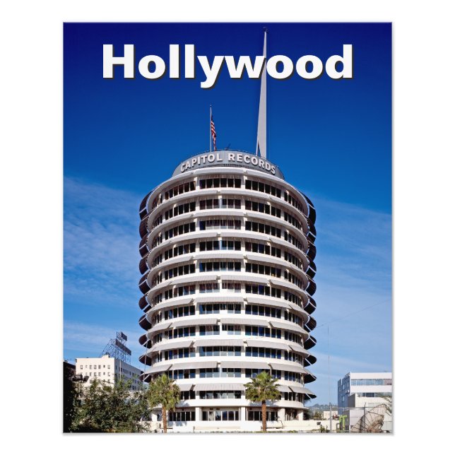 Hollywood Hauptstadt Platten Fotodruck (Vorne)