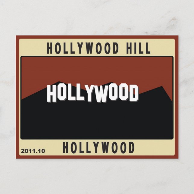 Hollywood Hills Postkarte (Vorderseite)