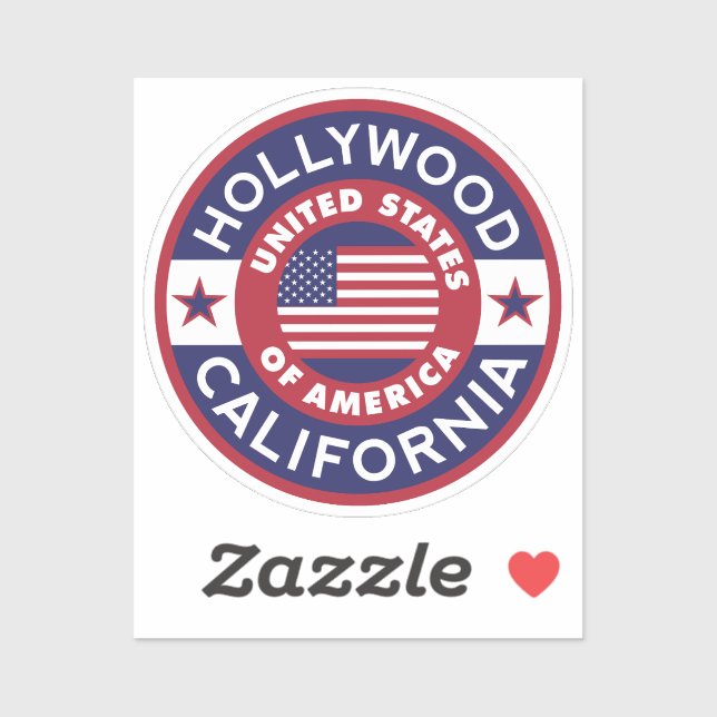 HOLLYWOOD, Kalifornien Aufkleber (Blatt)