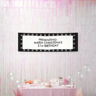 Hollywood Kino Werbebrett 76 x 244 cm Banner