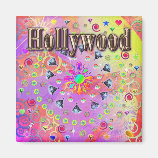 Hollywood Lucky Golden Magnet (Vorne)
