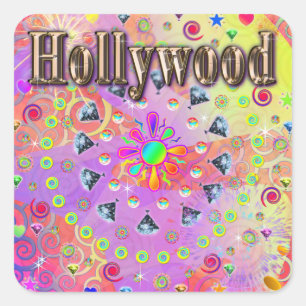 Hollywood Lucky Golden Sticker