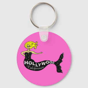 Hollywood-Meerjungfrau (Rosa) Schlüsselanhänger