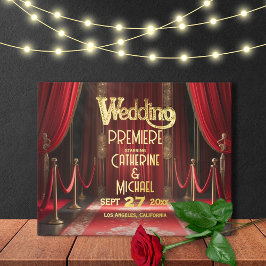 Hollywood Movie Red Carpet Premiere Wedding Gästebuch