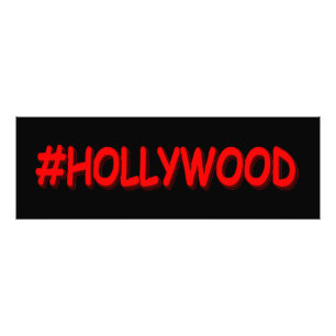 "#HOLLYWOOD" Niedliches Design. Jetzt kaufen Fotodruck