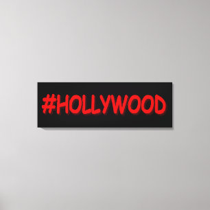 "#HOLLYWOOD" Niedliches Design. Jetzt kaufen Leinwanddruck