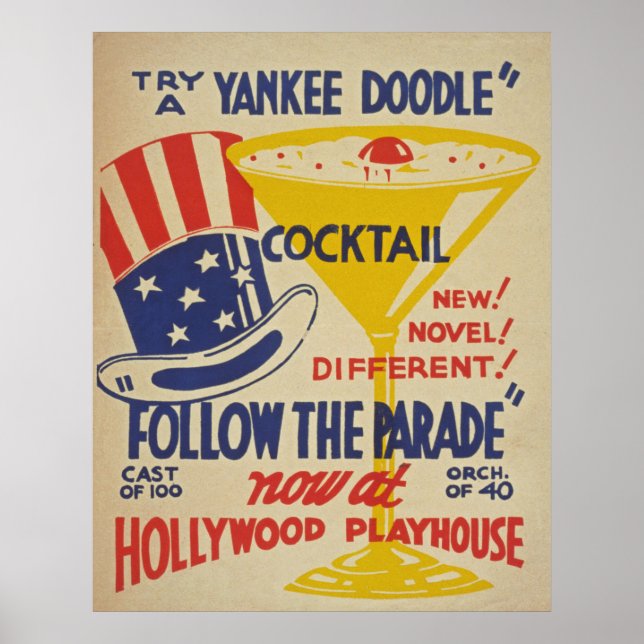 Hollywood Playhouse Vintage Poster (Vorne)