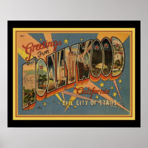 Hollywood Postcard 16 x 20