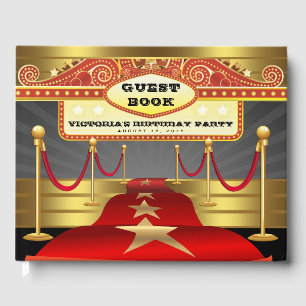 Hollywood Red Carpet Birthday Party Gästebuch