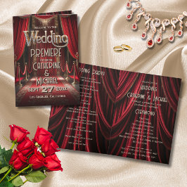 Hollywood Red Carpet Premiere Wedding Programm