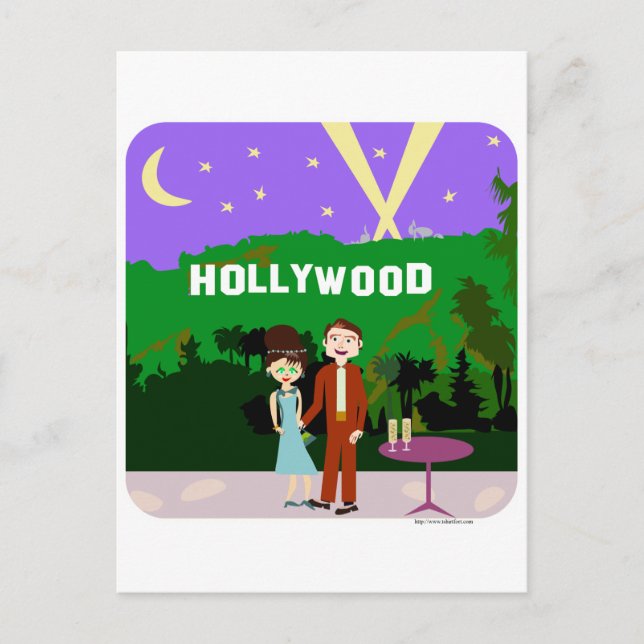 Hollywood Romance Postkarte (Vorderseite)