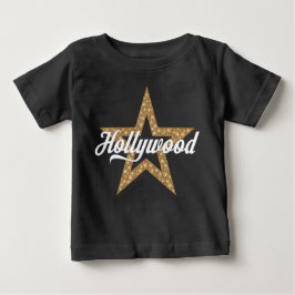 Hollywood Script mit Star (White Type) Baby T-Shi T-shirt
