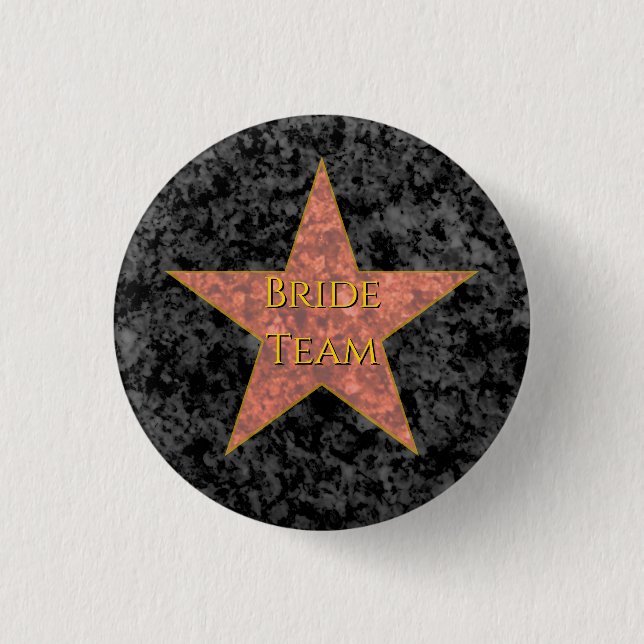 Hollywood Star Personalisiert Button (Vorderseite)