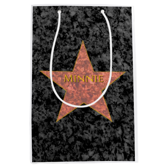 Hollywood Star Personalisiert Mittlere Geschenktüte (Vorderseite)