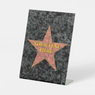 Hollywood Star Sockelschild