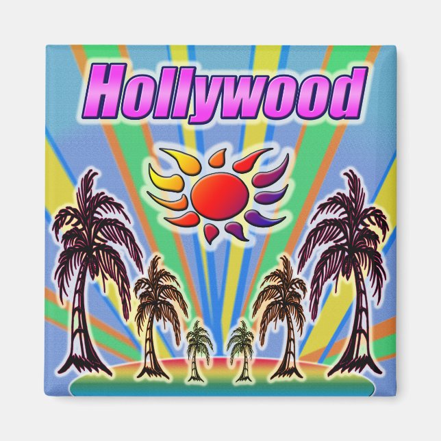 Hollywood Summer Liebe Magnet (Vorne)