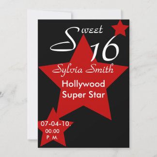 Hollywood Super Star Einladung individuell gestalt