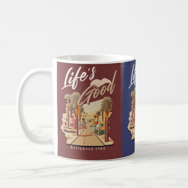 Hollywood-Tasse für das beste Leben Kaffeetasse (Links)