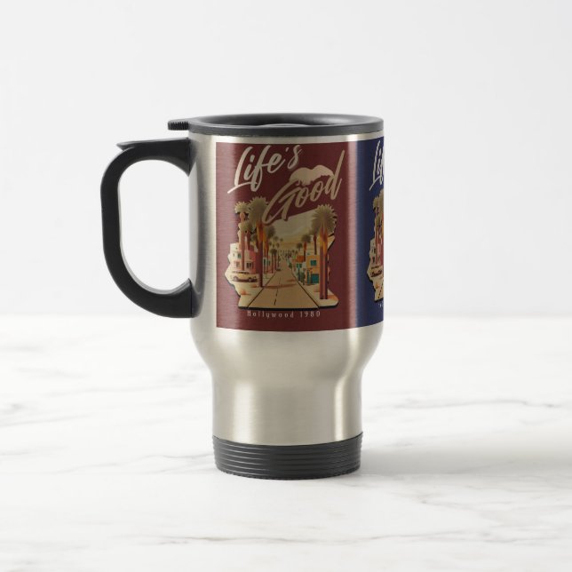 Hollywood-Tasse für das beste Leben Reisebecher (Links)