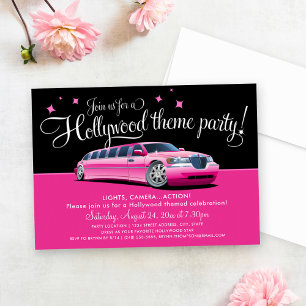 Hollywood-Thema-Party Einladungen