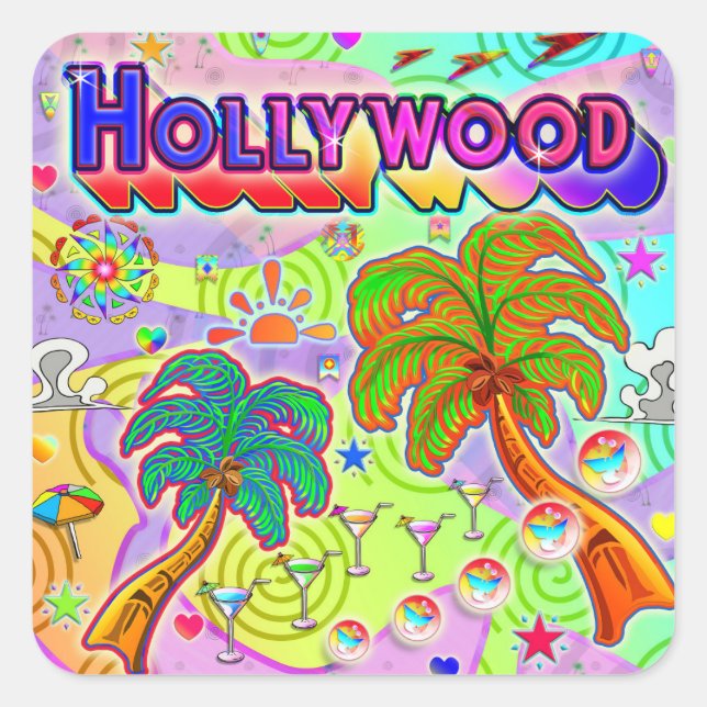Hollywood Vacation Target Sticker (Vorderseite)