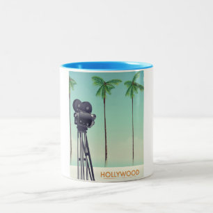 Hollywood-Vintag-Kamera Zweifarbige Tasse