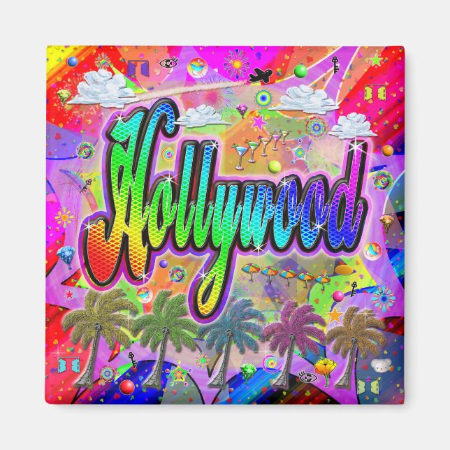 Hollywood Vista Express Magnet (Vorne)