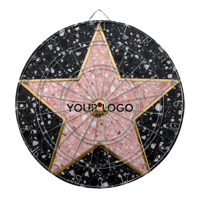 Hollywood Walk of Fame Square Untersetzer Dartscheibe (vorne)