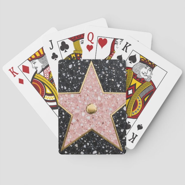 Hollywood Walk of Fame Square Untersetzer Spielkarten (Rückseite)