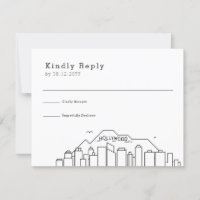 Hollywood Wedding | Stilisierte Skyline-UAWG