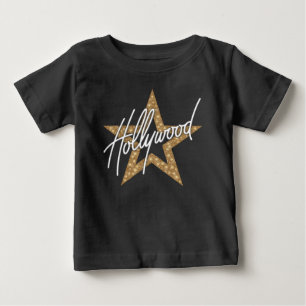 Hollywood White Hand Script mit Star Baby T-shirt