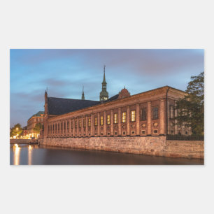 Holmens Church Kopenhagen Dänemark Rechteckiger Aufkleber