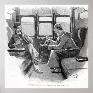 Holmes gab mir eine Übersicht über die Ereignisse Poster