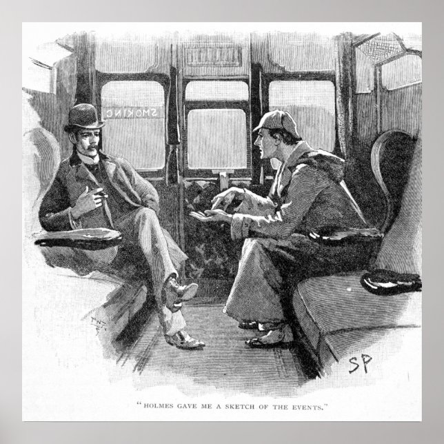 Holmes gab mir eine Übersicht über die Ereignisse Poster (Vorne)